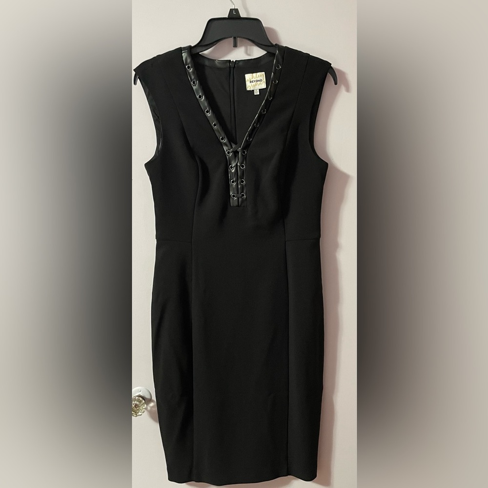 Ashley Graham black dress